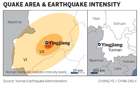 County rises from ruins after quake