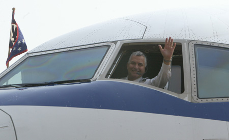 American Airlines lands in China