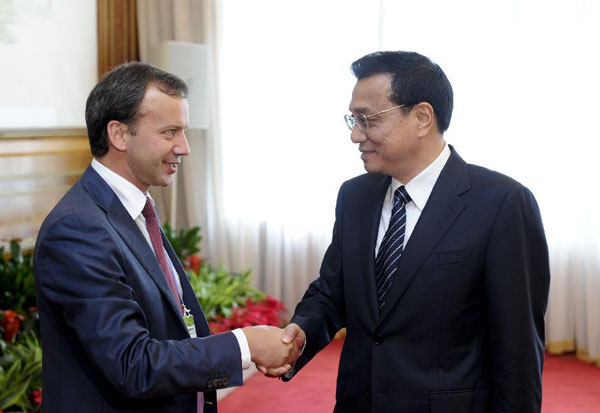 Chinese Premier meets with Russian Deputy PM