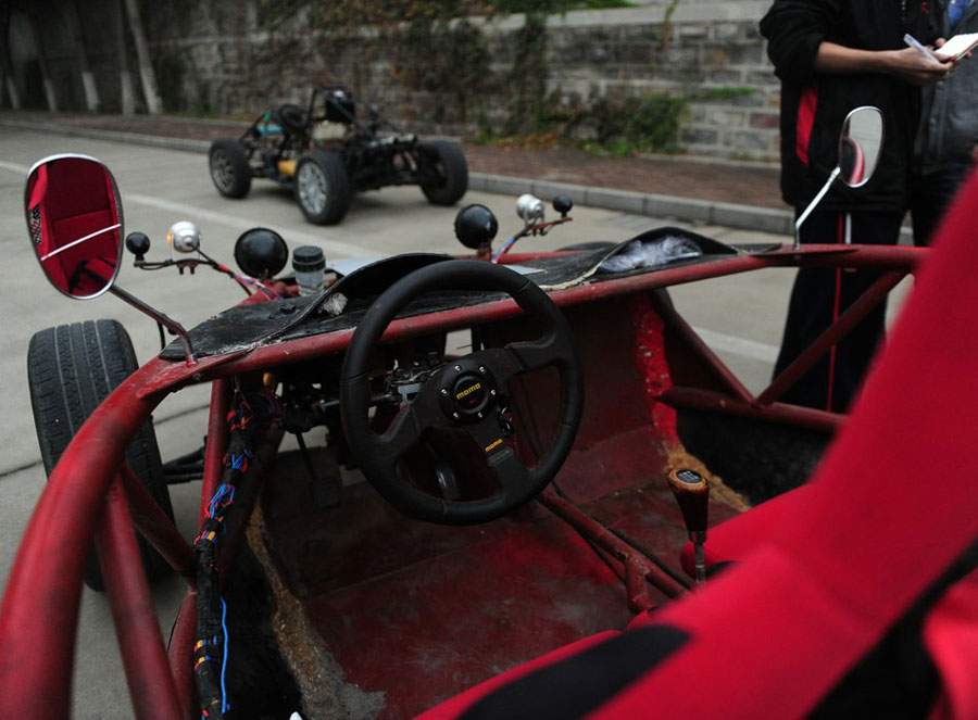 Students design and assemble a car from scratch