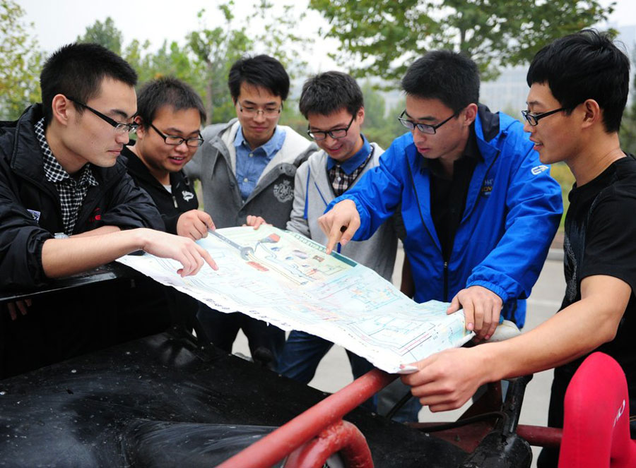 Students design and assemble a car from scratch