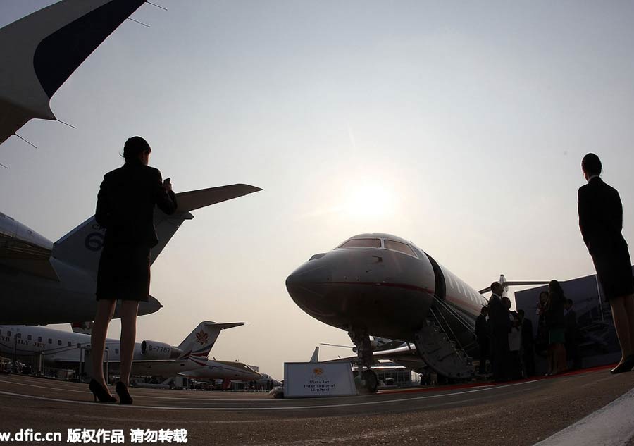 Asian business aviation show opens in Shanghai