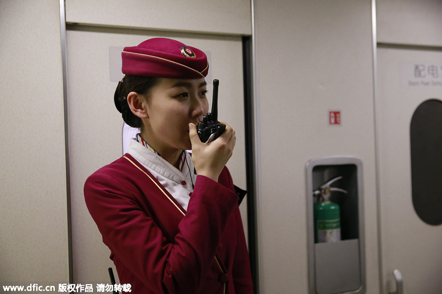 Railway attendant spends her fifth Spring Festival on train