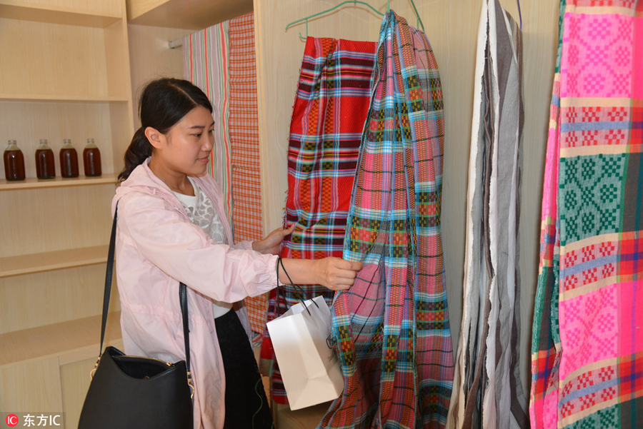 Handmade coarse cloth gets new shine