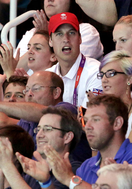 Prince William and Kate cheer at Olympics