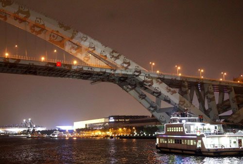 Landmarks lit up in celebration