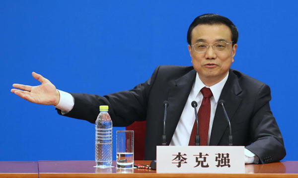 Premier Li Keqiang meets the press today