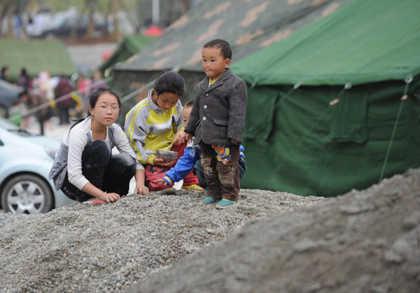 Kids in the quake zone