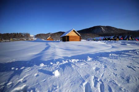 A view in Xinjiang Kanasi scenic area