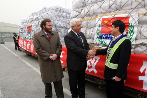 China's aid materials depart for quake-hit Chile