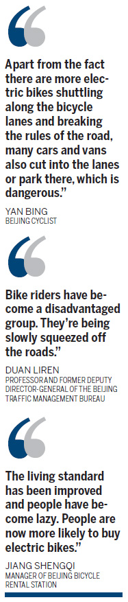 Cycle of misery on congested roads