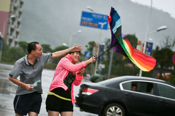 Typhoon hammers southern regions