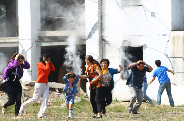 Emergency drill conducted in Beijing at World First Aid Day