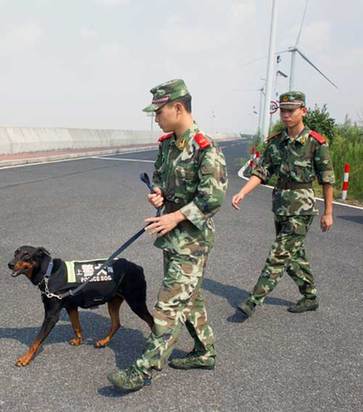 Police protect essential drinking water supply