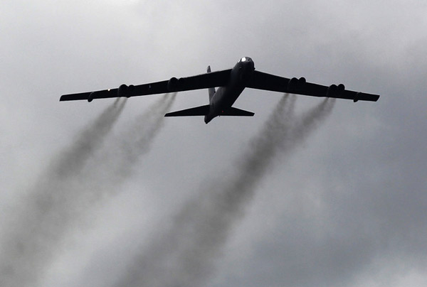 China monitors US bombers in defense zone