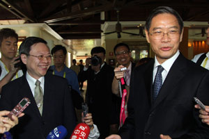 Cross-Straits affairs chiefs meet at historical site