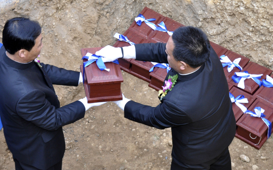 Unclaimed ashes get proper burial