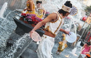 Thousands revel in the Songkran Festival water spree