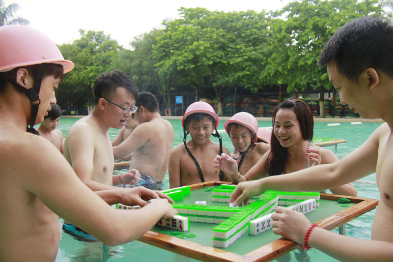 Players stay cool as mahjong games heat up