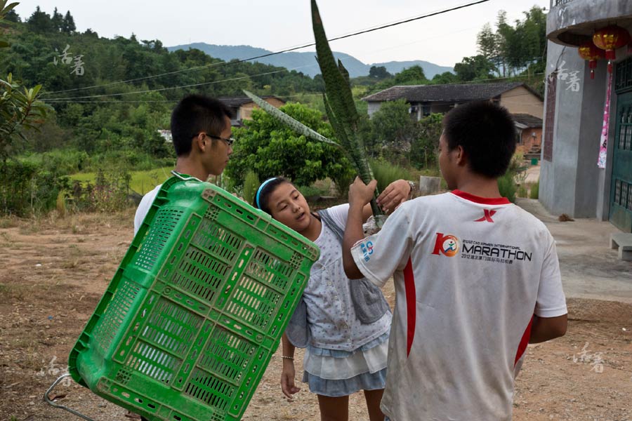 Young men farm for the future