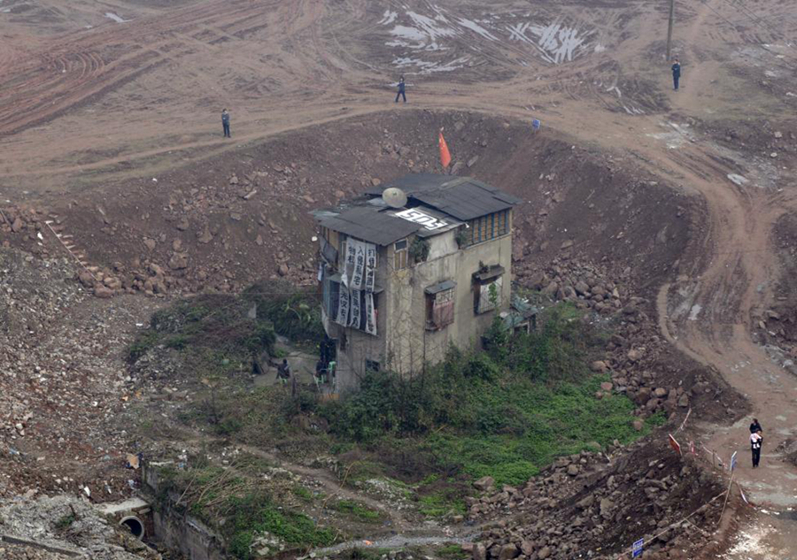 'Nail houses' in China