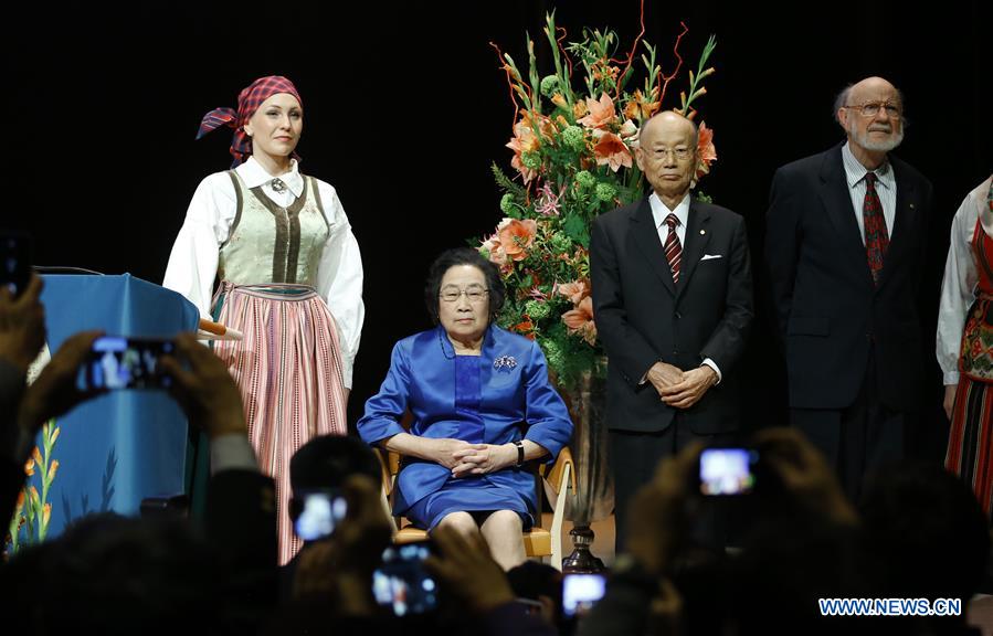 China's Nobel laureate attends lecture in Karolinska Institute