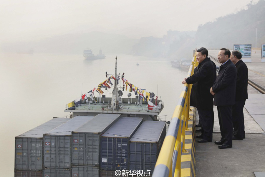 Xi begins new year with visit in Southwest China's Chongqing