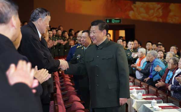 Xi extends New Year greetings to veterans