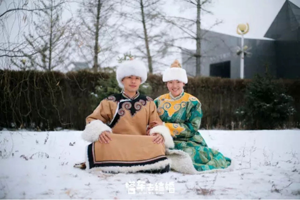 Couple on epic wedding trip to don 56 ethnic costumes