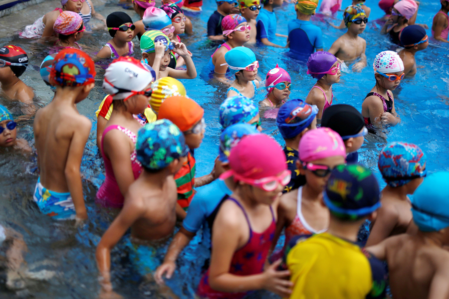 Creating a splash like their Olympic heroes