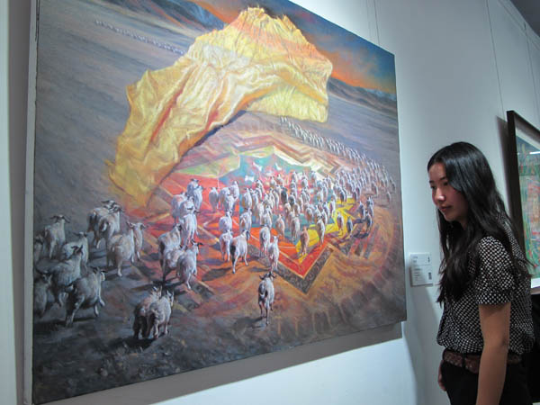 Mandala art exhibition opens in Tibet