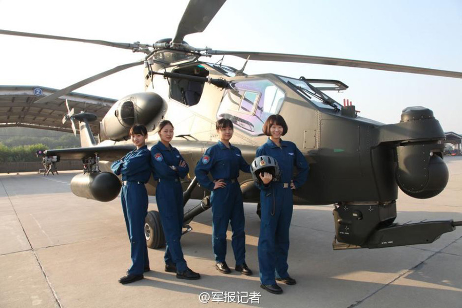 First five female attack helicopter pilots for PLA Army ready for action