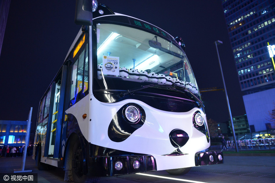 All aboard the panda bus in Chengdu