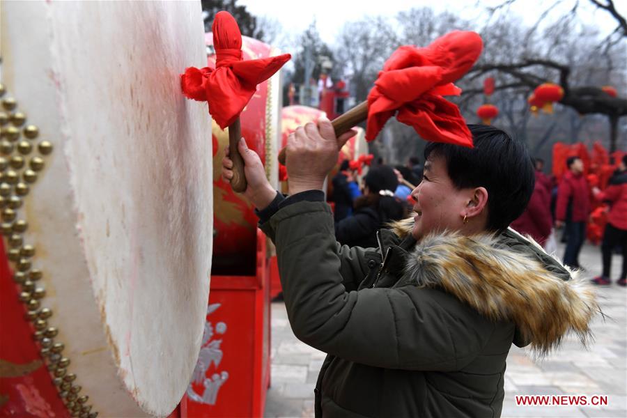 Temple fair of Badachu Park in Beijing