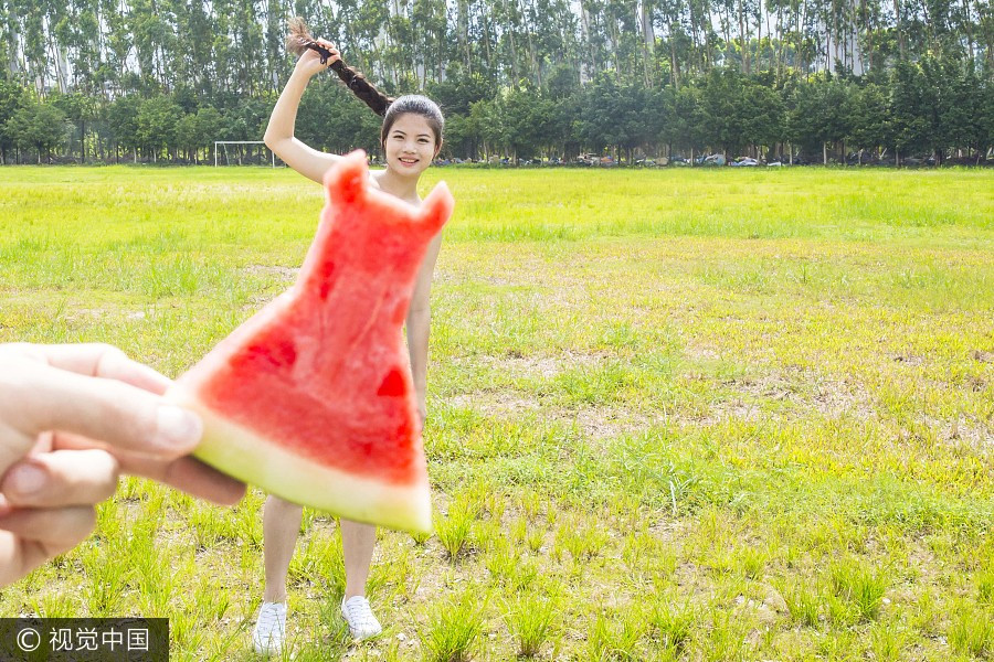 Summer fun: Is it watermelon or dress?