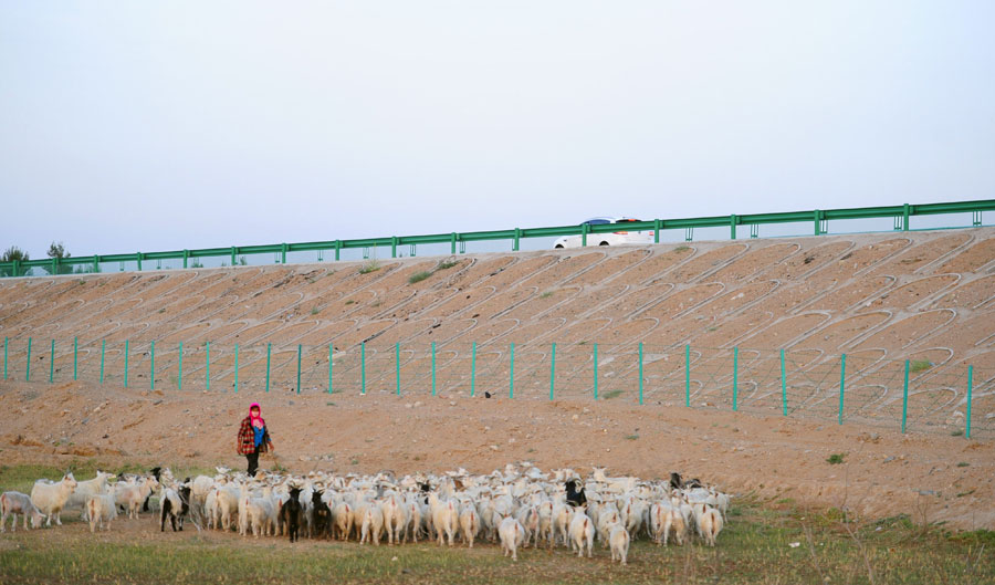 China completes Beijing-Xinjiang desert freeway sections