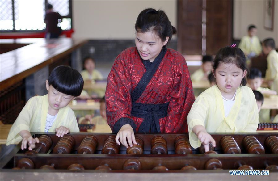 Kicking and sailing: Children learn new skills