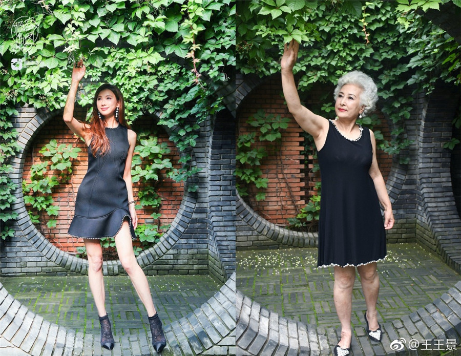 Photos of grandmother posing like a model go viral