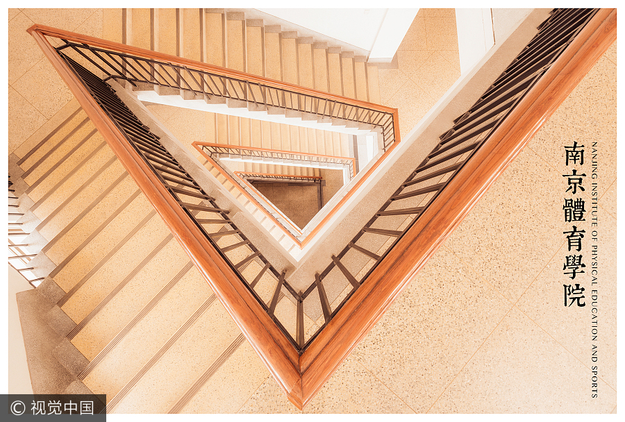 Photographer captures beauty of spiral staircases in campuses