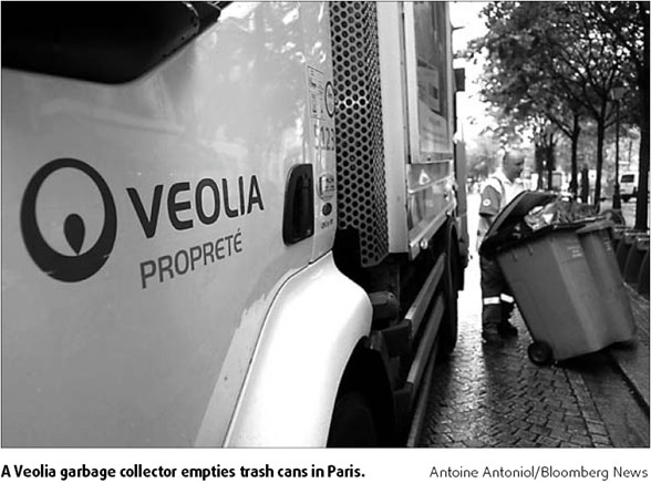 Veolia says earnings increased 13 percent