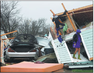 At least two dead as Harvey slams the coast of Texas