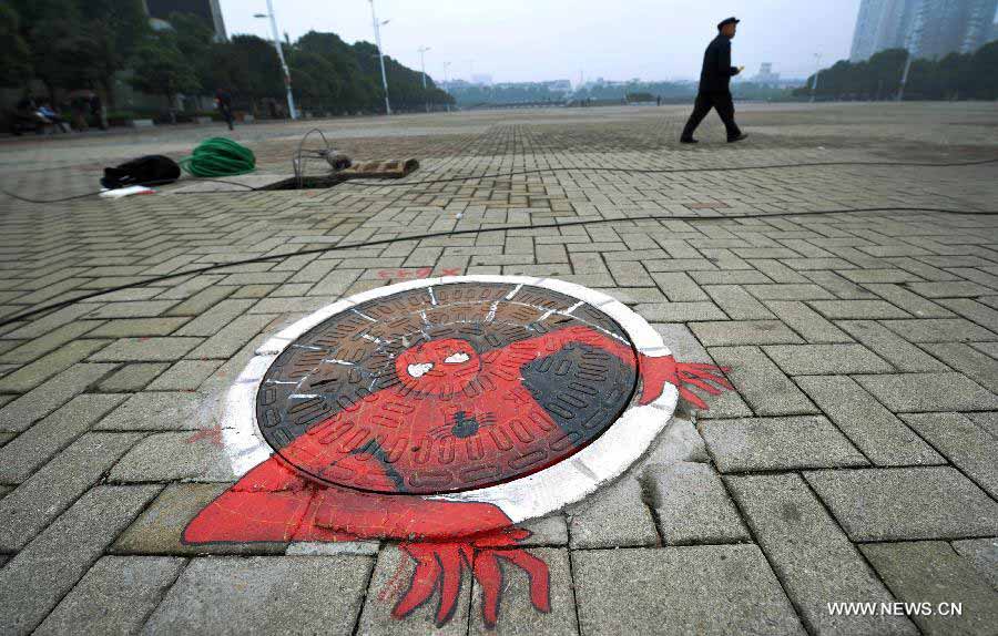 Art on manhole covers