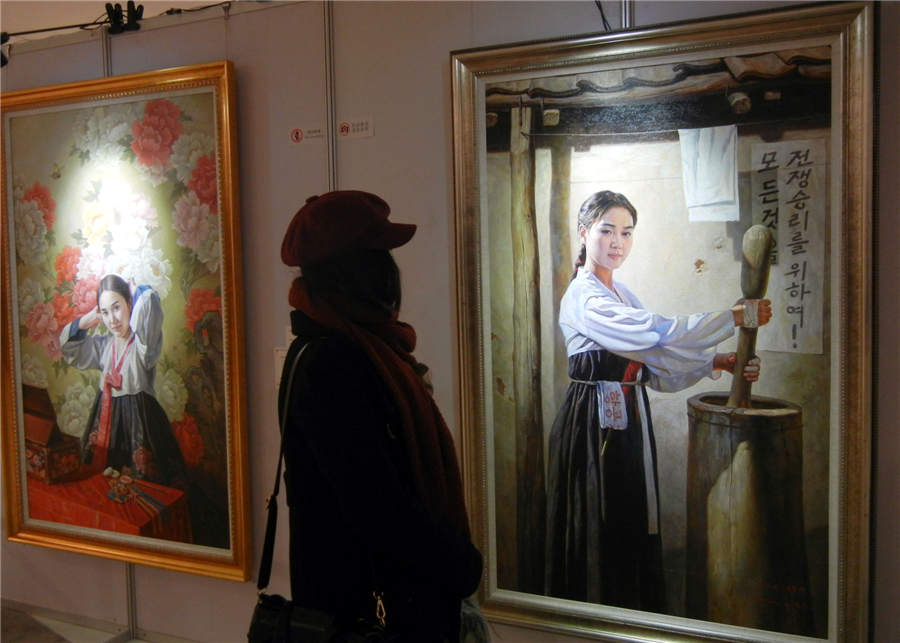 DPRK paintings visit Suzhou