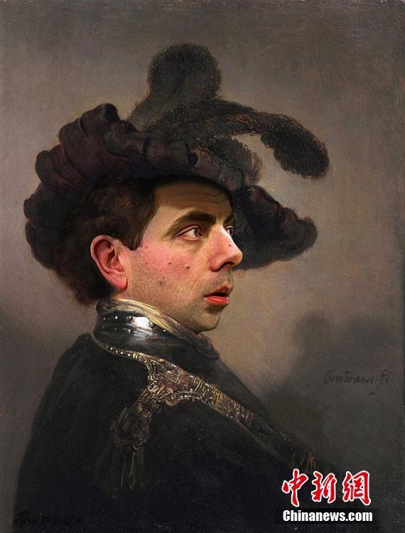 Mr Bean in world famous paintings