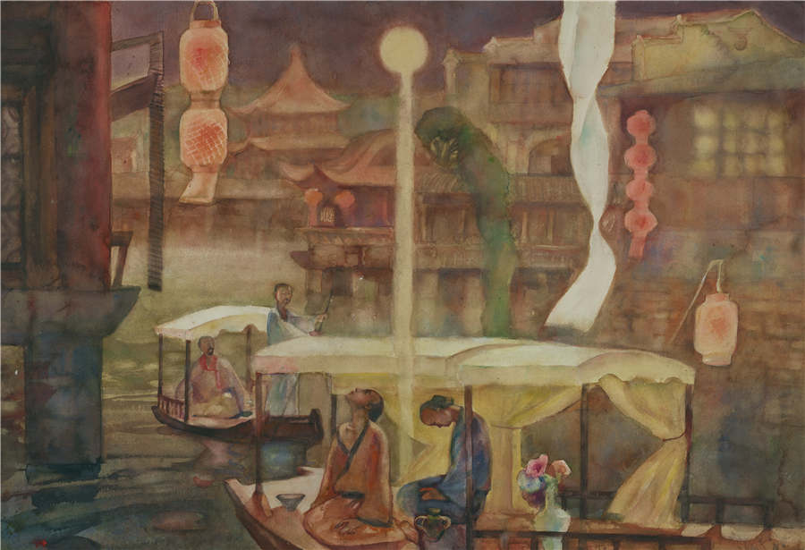 Nanjing painter Zhuang's works go on diplay