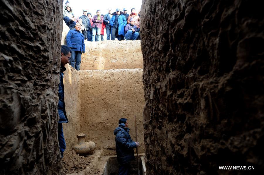 In Pictures: excavating spot of ancient relics of the Han Dynasty