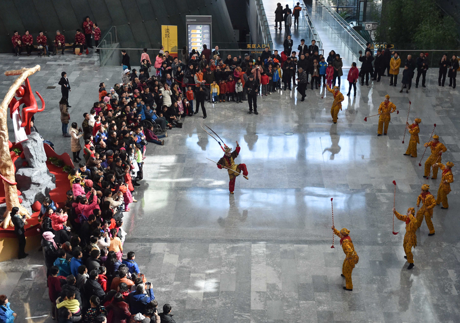 Artworks featured in monkey figures in Beijing Capital Museum