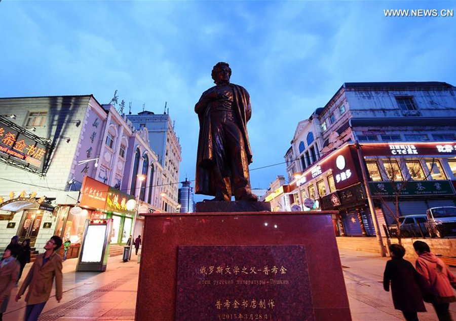 Readers visit Pushkin Bookstore in China's Harbin