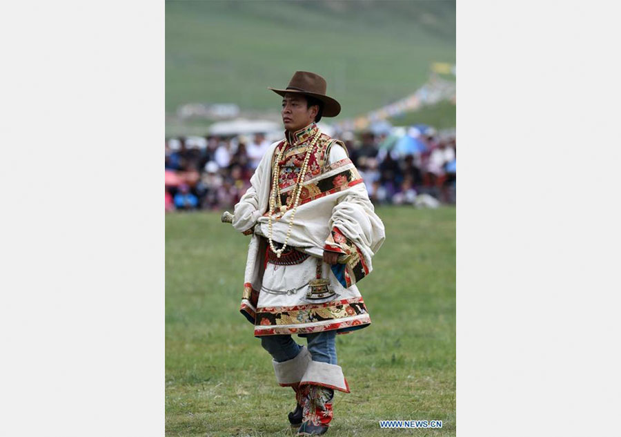 Traditional Tibetan costumes presented during fashion show