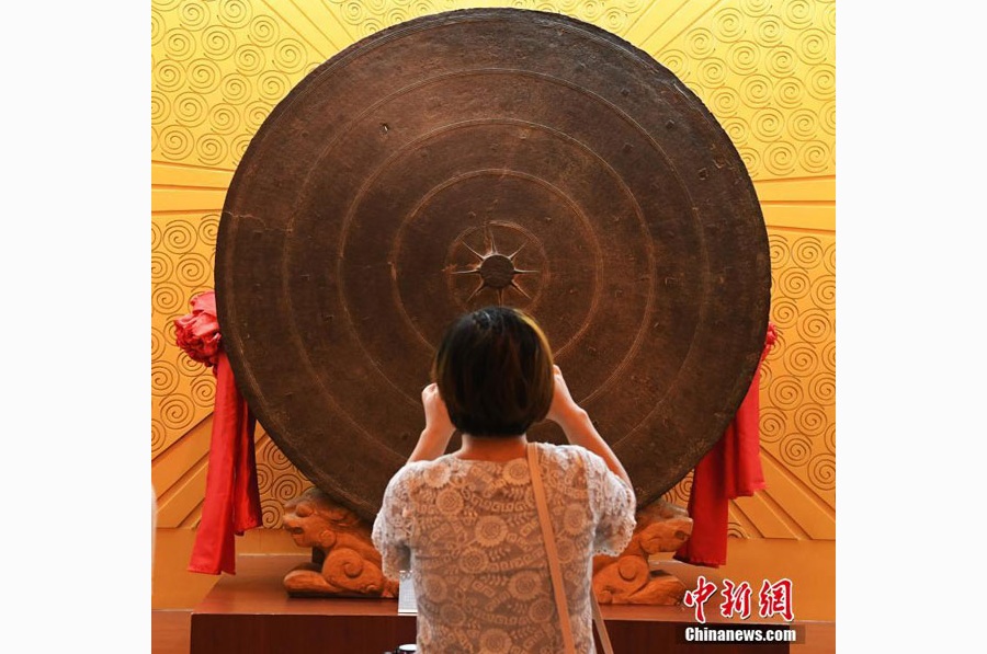 World's largest bronze drum excavated in Guangxi